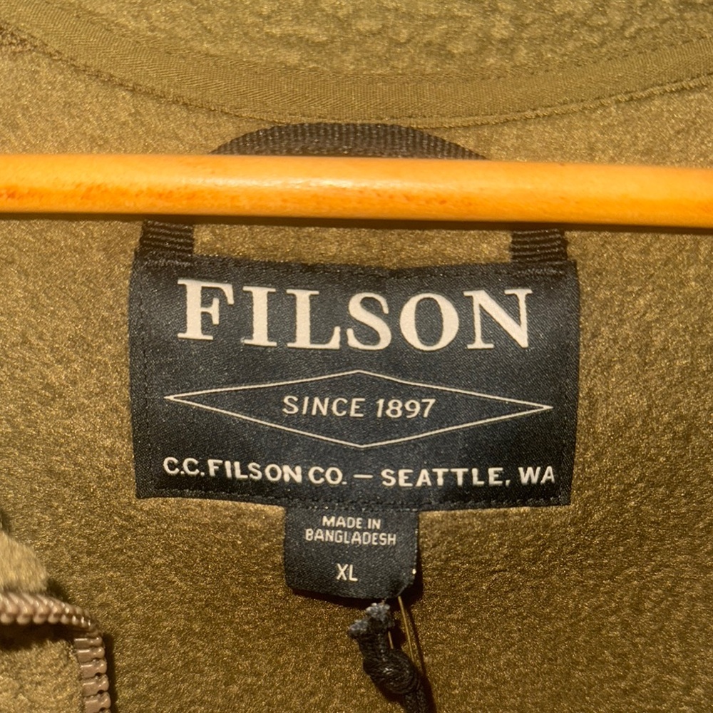 Filson Forest Green Fleece Jacket